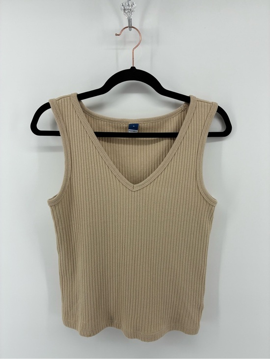 Old Navy Tops - Ribbed V-Neck Tank Top in Beige